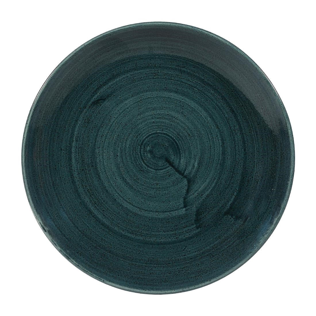 Churchill Stonecast Patina Coupe Plates Rustic Teal 217mm (Pack of 12) - FA594 Churchill