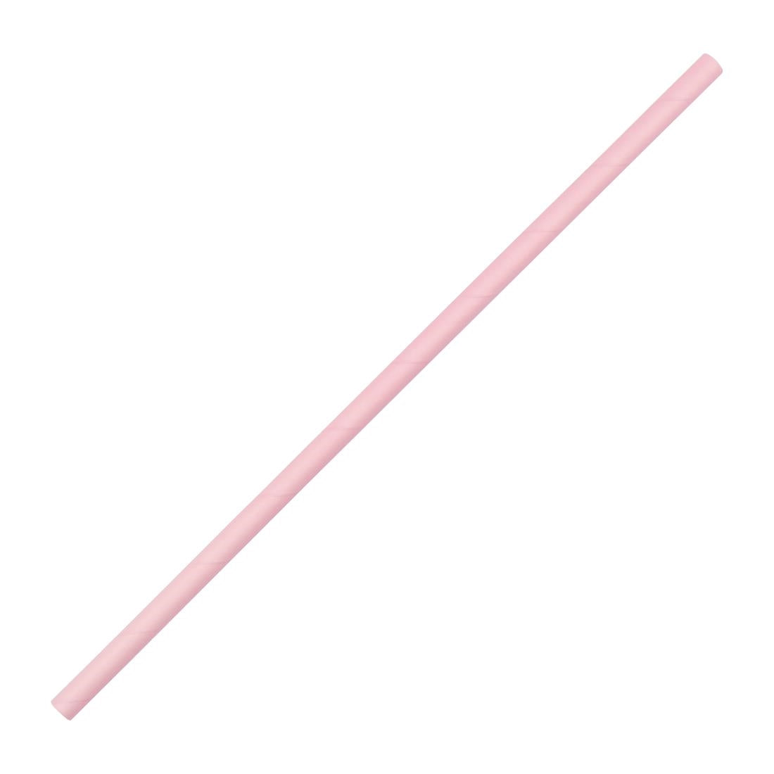 Fiesta Compostable Paper Straws Pink (Pack of 250) - FB139 Fiesta