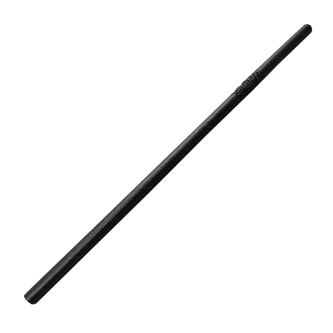 Fiesta Compostable Bendy Paper Straws Black (Pack of 250) - FB140 Fiesta
