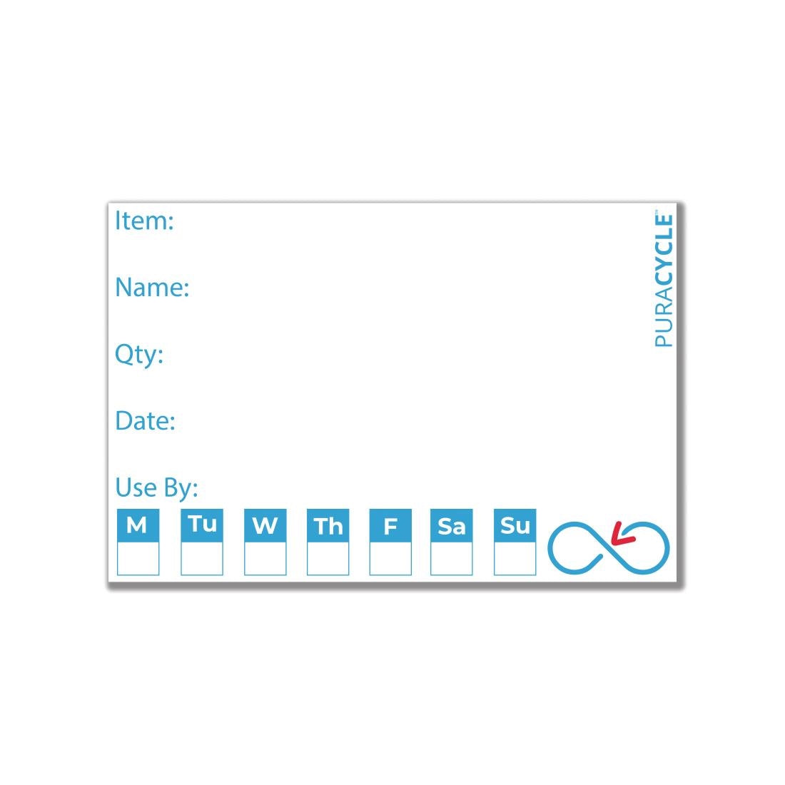 Puracycle Reusable Day Labels (Pack of 50) - FB281 PuraCycle