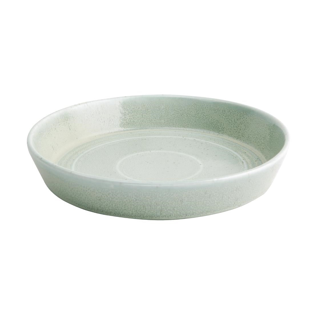 Olympia Cavolo Flat Round Bowls Spring Green 220mm (Pack of 4) - FB561 Olympia