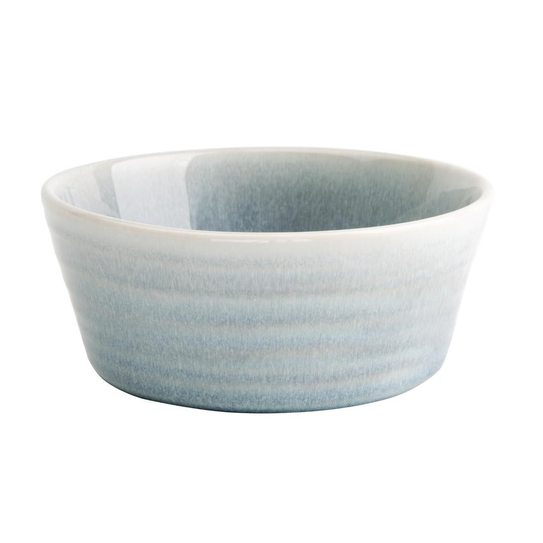 Olympia Cavolo Flat Round Bowls Ice Blue 143mm (Pack of 6) - FB565 Olympia