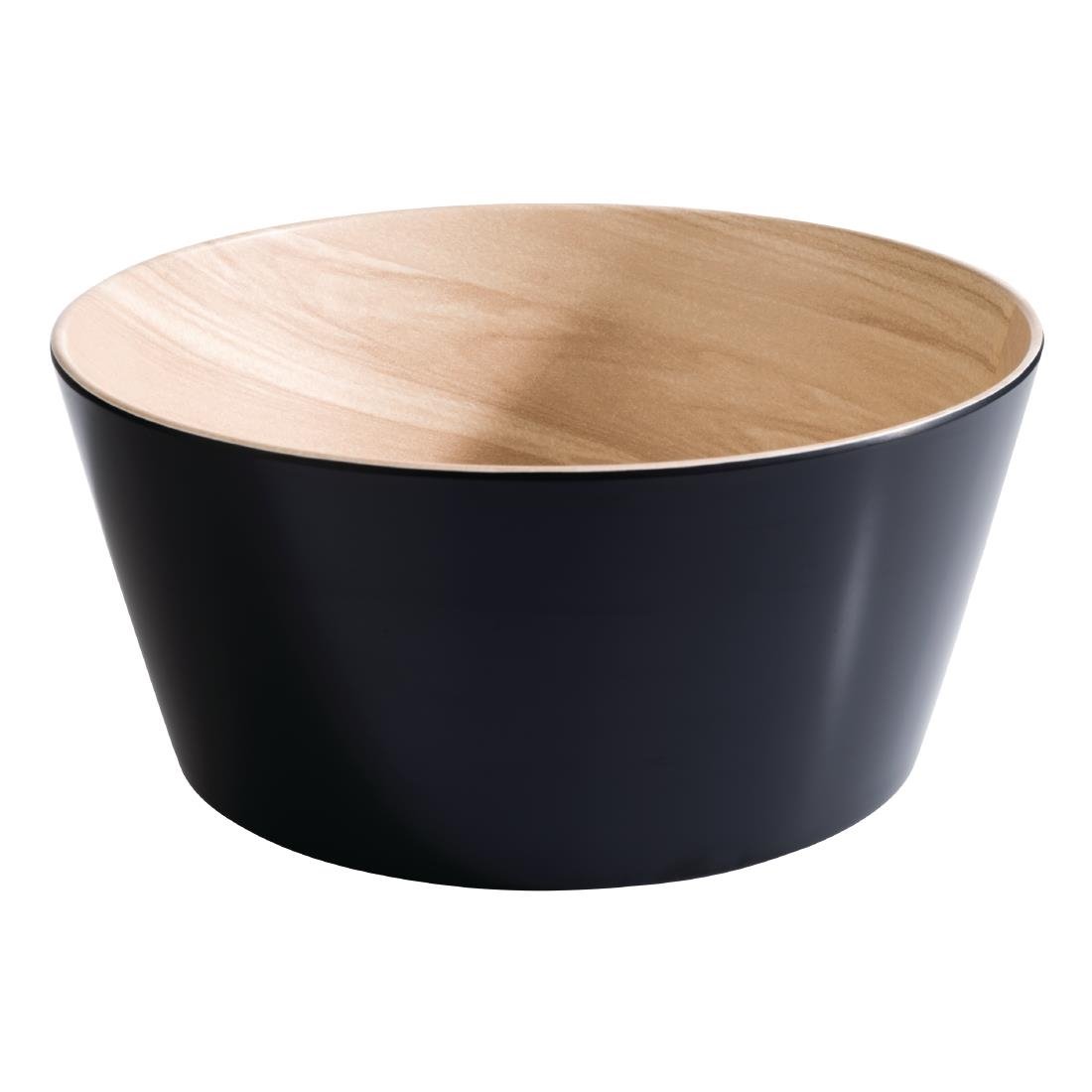 APS Frida Bowl Wood & Black 150(Ø)mm 450ml - FB823 APS
