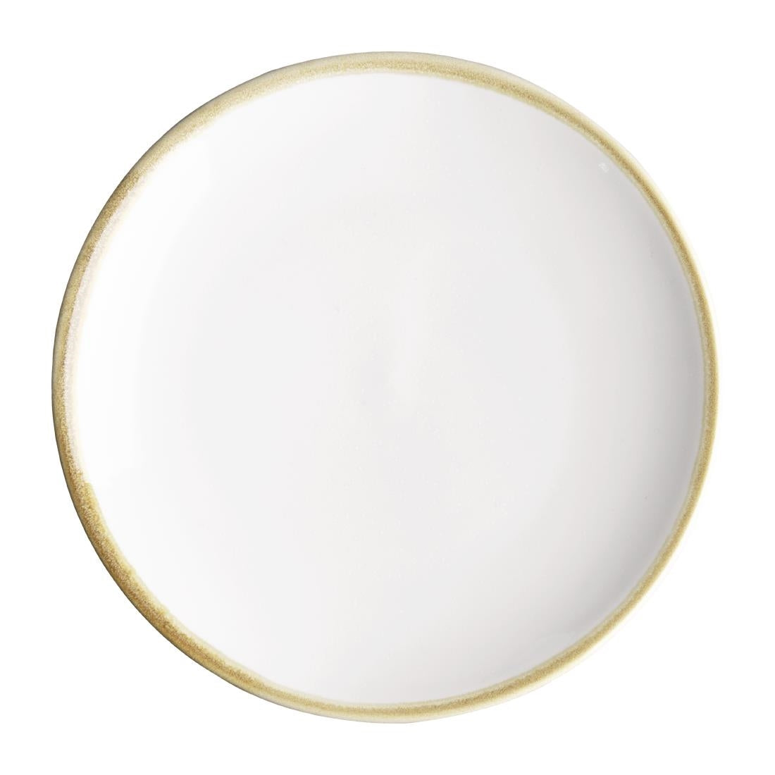 Olympia Kiln Round Coupe Plate Chalk 180mm (Pack of 6) - FB980 Olympia