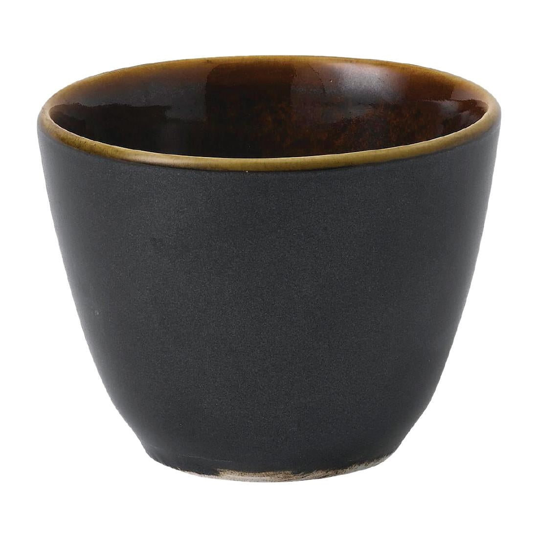 Churchill Super Vitrified Nourish Black Onyx Two Tone Chip Mugs 291ml (Pack of 12) - FD816 Churchill