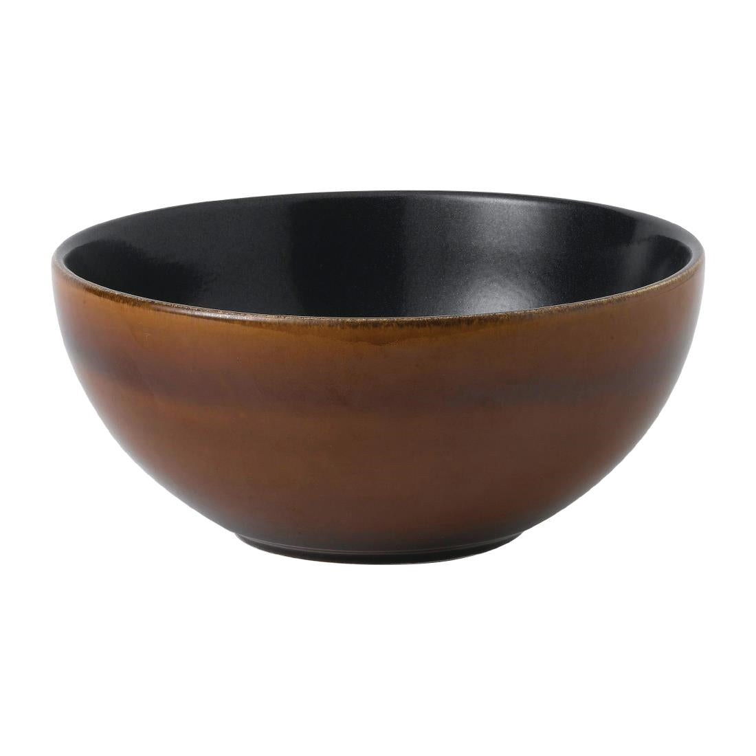 Churchill Nourish Noodle Bowl Cinnamon Brown Two Tone 183mm (Pack of 6) - FD821 Churchill