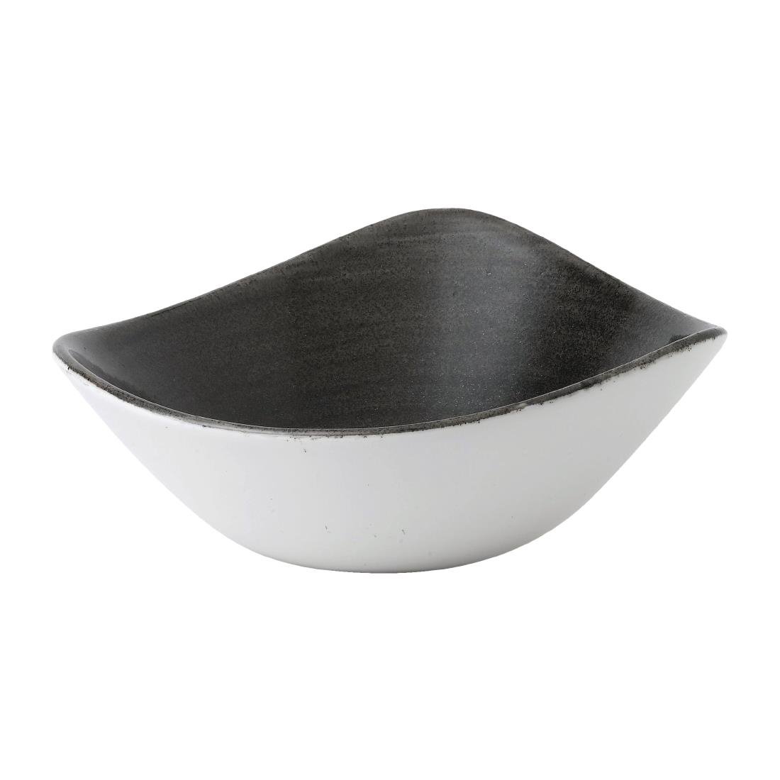 Churchill Stonecast Patina Lotus Bowl Iron Black 178mm (Pack of 12) - FD870 Churchill