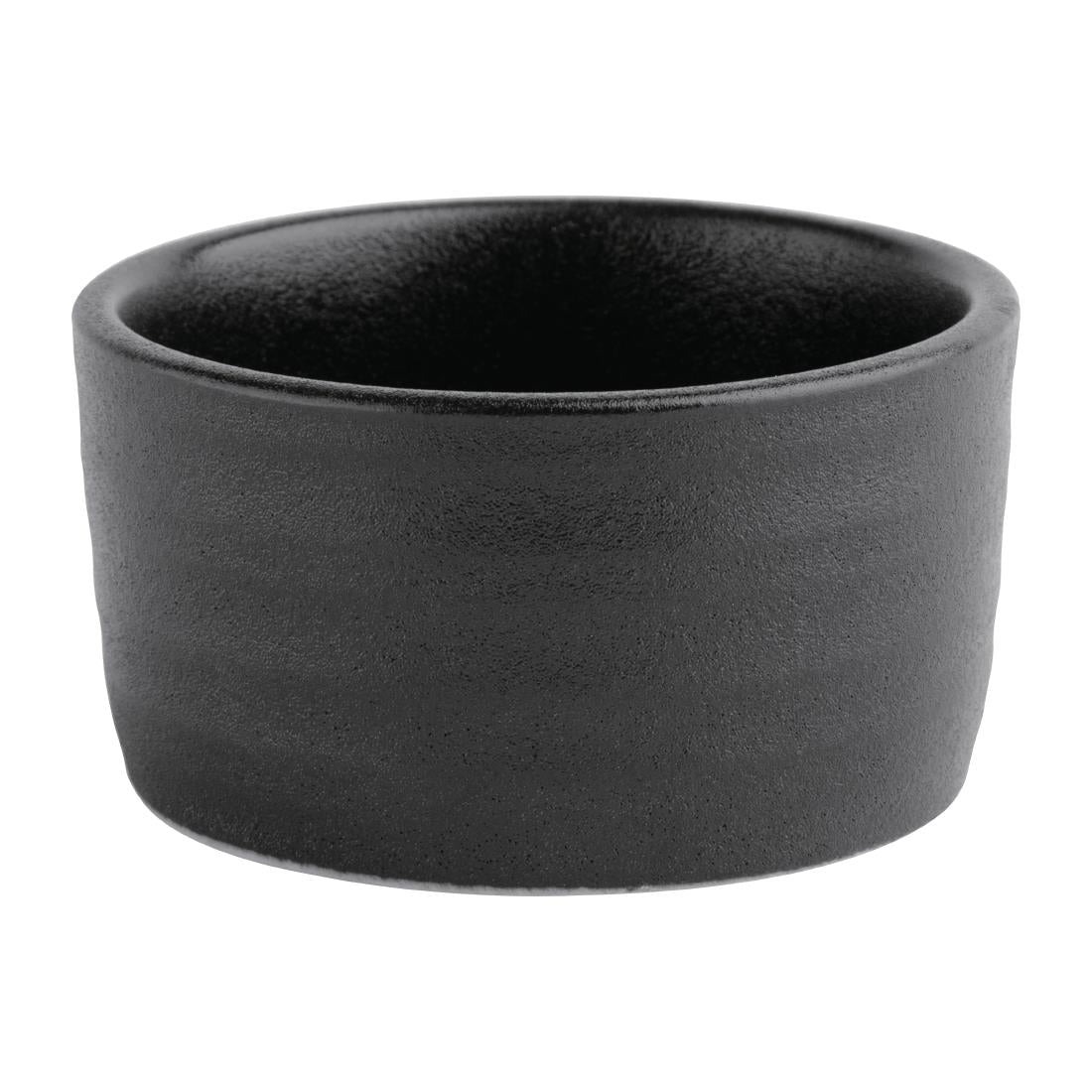 Olympia Cavolo Dipping Dish Textured Black 67mm (Pack of 12) - FD911 Olympia