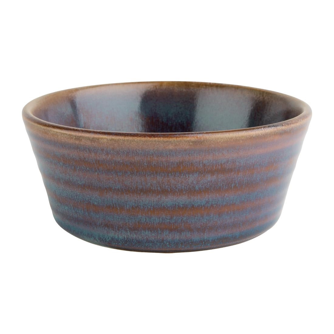 Olympia Cavolo Flat Round Bowls Iridescent 143mm (Pack of 6) - FD912 Olympia