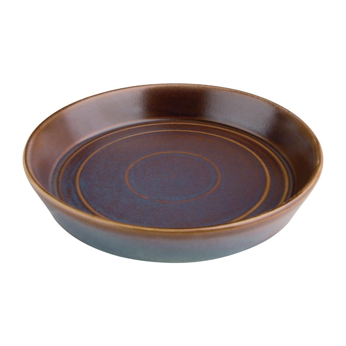 Olympia Cavolo Flat Round Bowls Iridescent 220mm (Pack of 4) - FD913 Olympia
