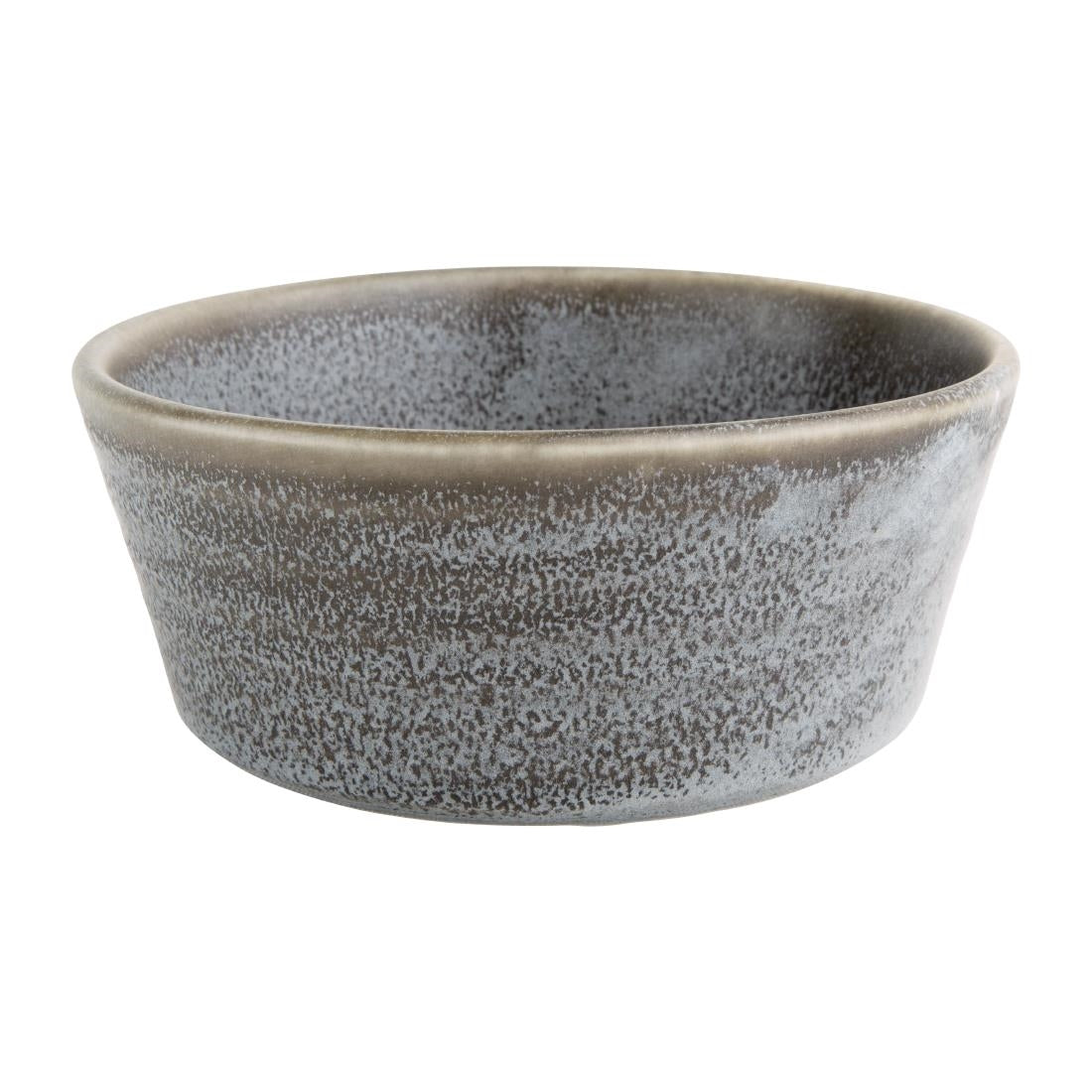 Olympia Cavolo Flat Round Bowls Charcoal Dusk 143mm (Pack of 6) - FD918 Olympia