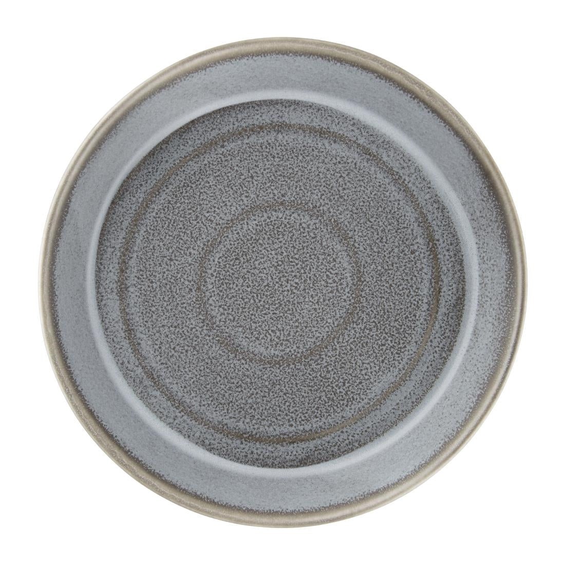 Olympia Cavolo Flat Round Bowls Charcoal Dusk 220mm (Pack of 4) - FD919 Olympia