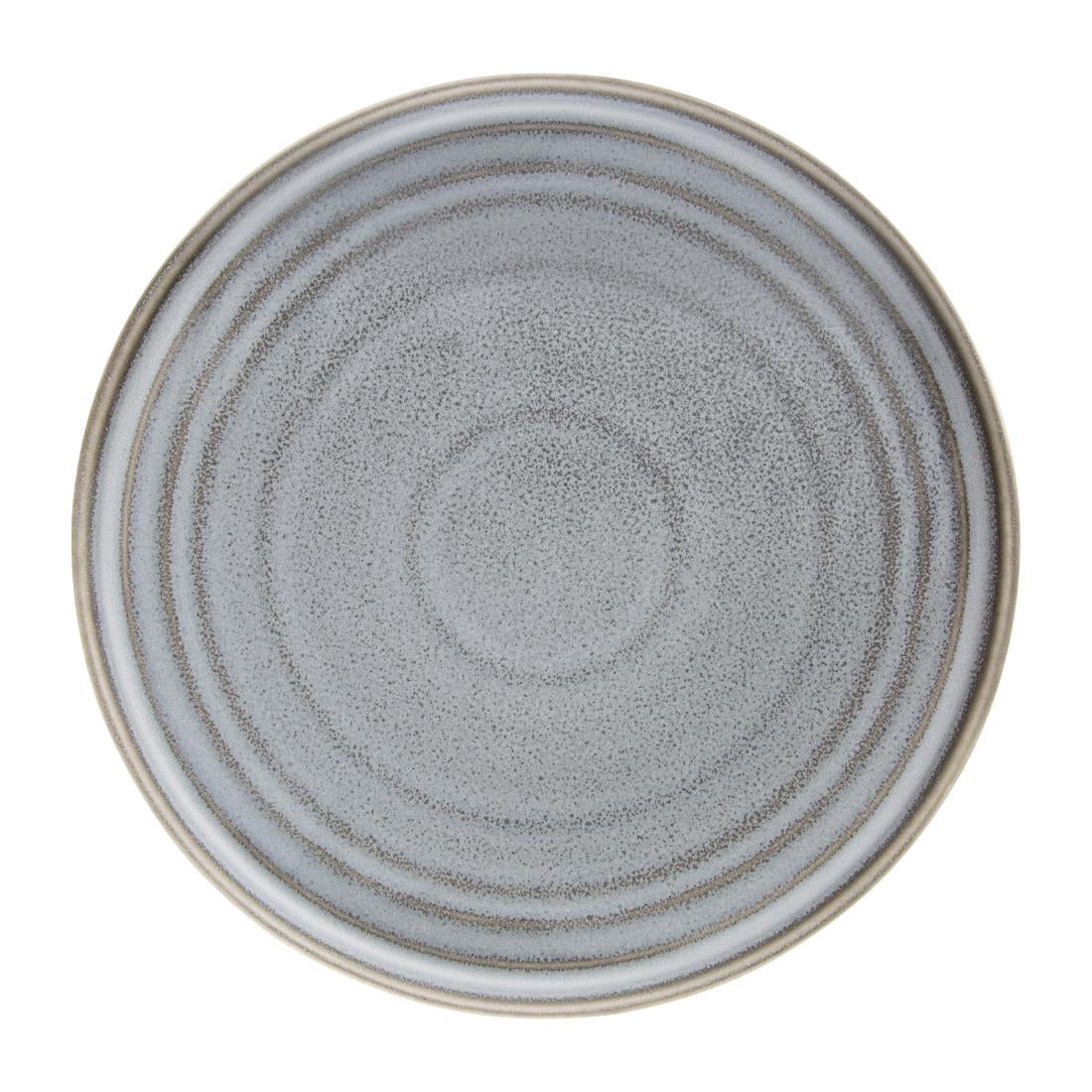 Olympia Cavolo Flat Round Plates Charcoal Dusk 270mm (Pack of 4) - FD922 Olympia
