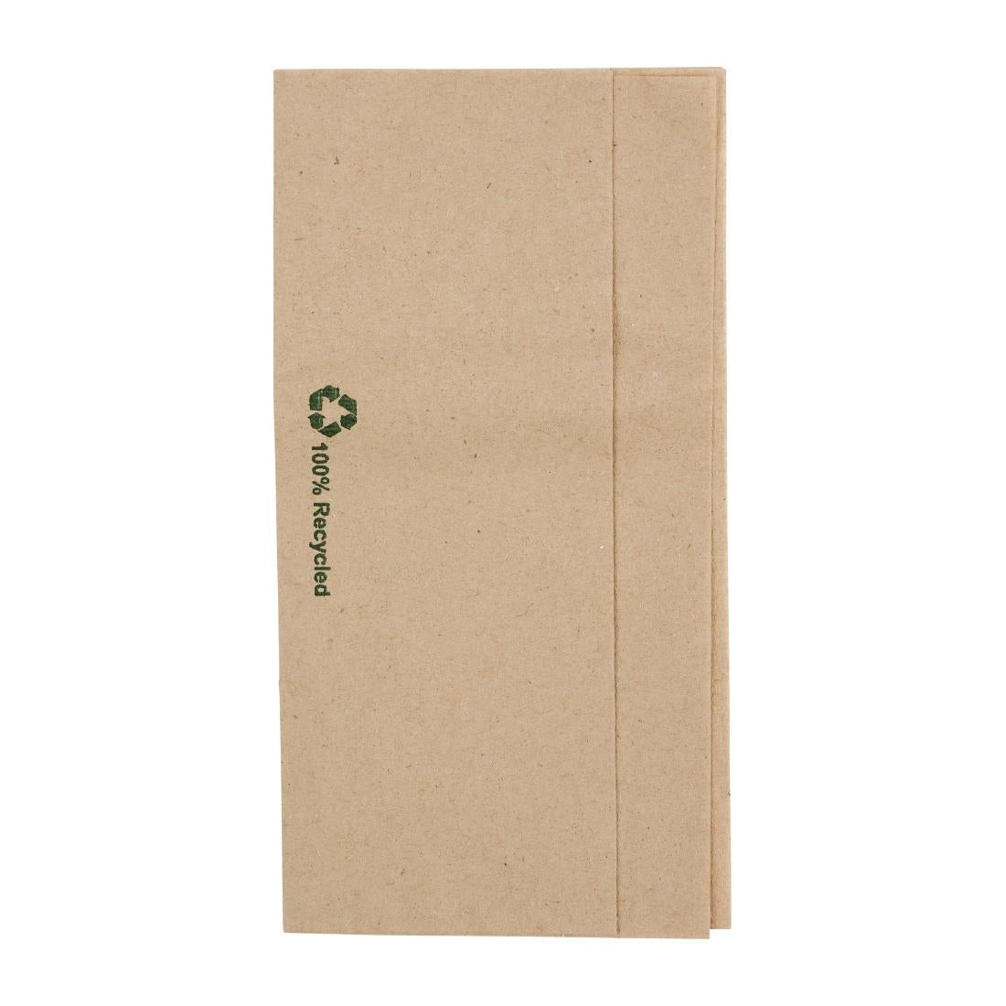 Fiesta Recyclable Recycled Lunch Napkin Kraft 32x30cm 1ply Dispenser Fold (Pack of 6000) - FE211 Fiesta