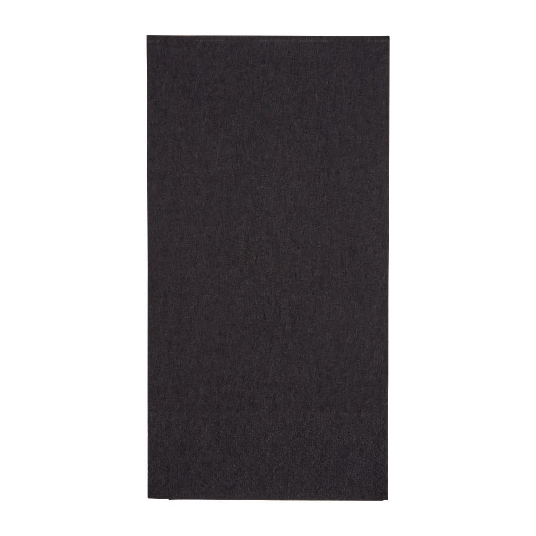 Fiesta Recyclable Dinner Napkin Black 40x40cm 2ply 1/8 Fold (Pack of 2000) - FE249 Fiesta