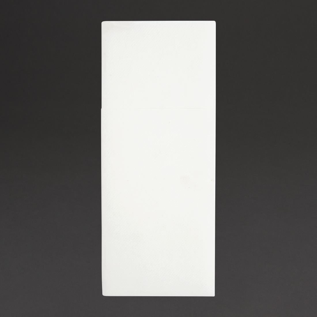 Fiesta Recyclable Premium Tablin Dinner Napkin White 48x40cm Airlaid Pocket Fold (Pk 400) - FE277 Fiesta