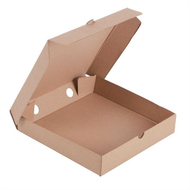 Fiesta Green Compostable Plain Pizza Boxes 12" (Pack of 100) - DC724 Takeaway Food Containers Fiesta Green