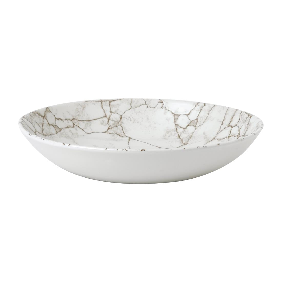 Studio Prints Kintsugi Agate Grey Coupe Bowls 248mm (Pack of 12) - FJ803 Churchill