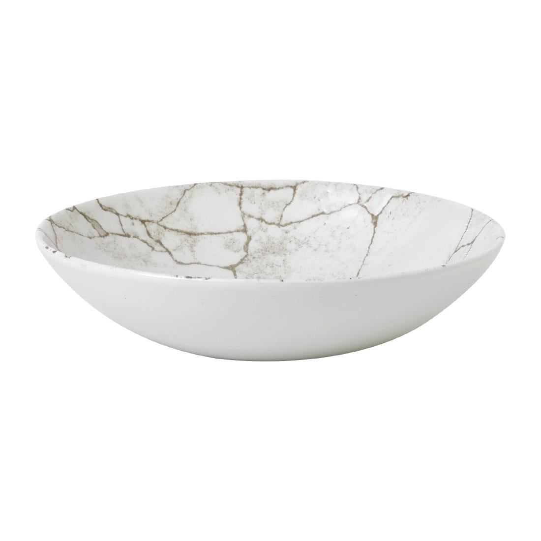 Studio Prints Kintsugi Agate Grey Coupe Bowls 182mm (Pack of 12) - FJ804 Churchill