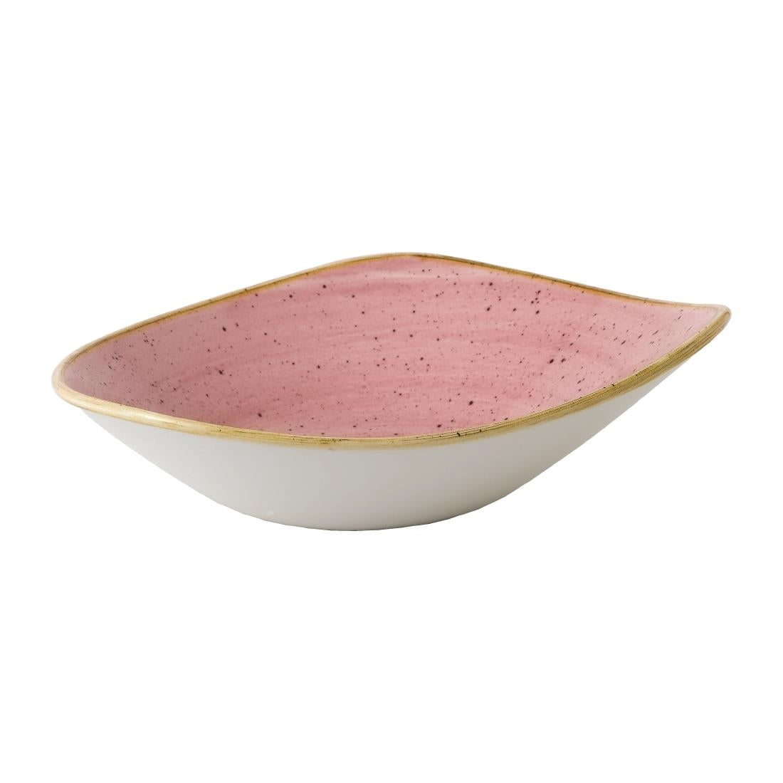 Churchill Stonecast Triangle Bowls Petal Pink 21oz (Pack of 12) - FJ906 Churchill