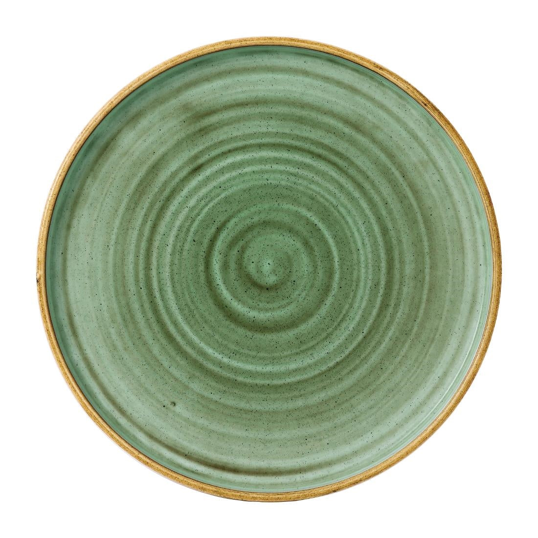 Stonecast Samphire Green Walled Plate 10 1/4 " (Box 6) - FJ914 Churchill