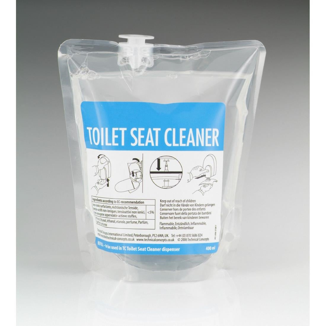 Rubbermaid Toilet Seat Cleaner Ready To Use 400ml (12 Pack) - FN399 Rubbermaid