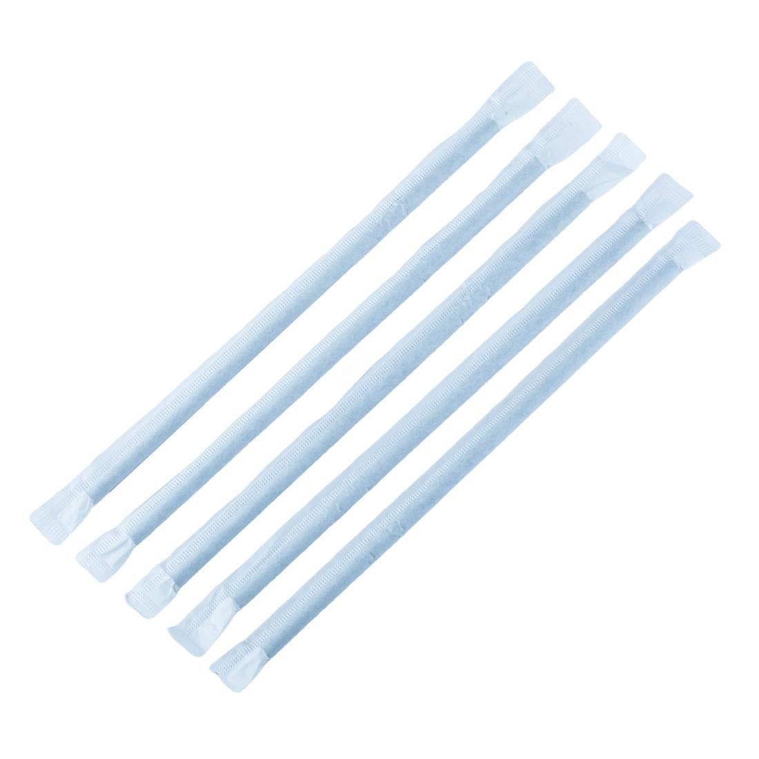 Fiesta Compostable Individually Wrapped Bendy Paper Straws Black (Pack of 250) - FP444 Fiesta