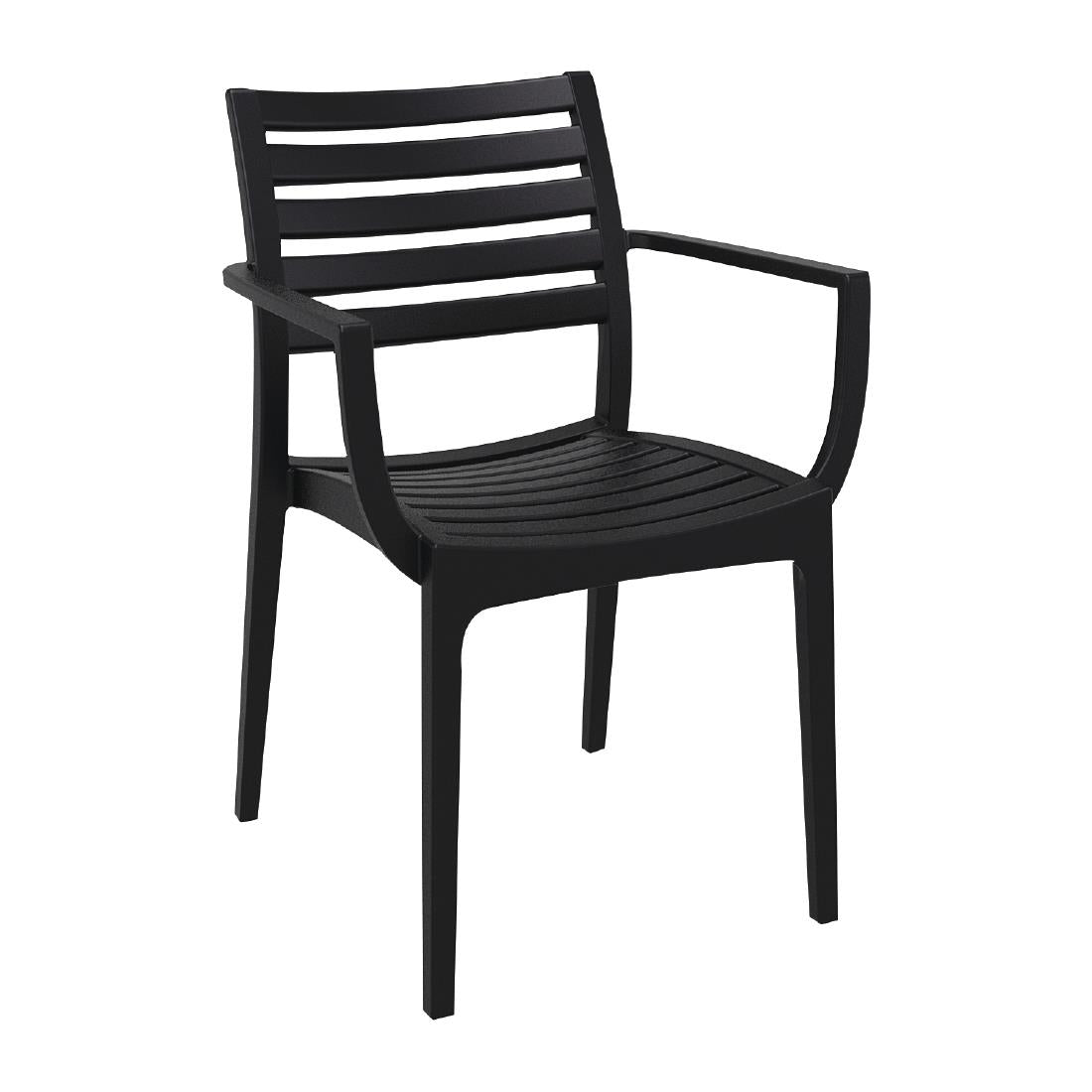 Artemis Arm Chair Black (Pack of 2) - FS445 Everyday