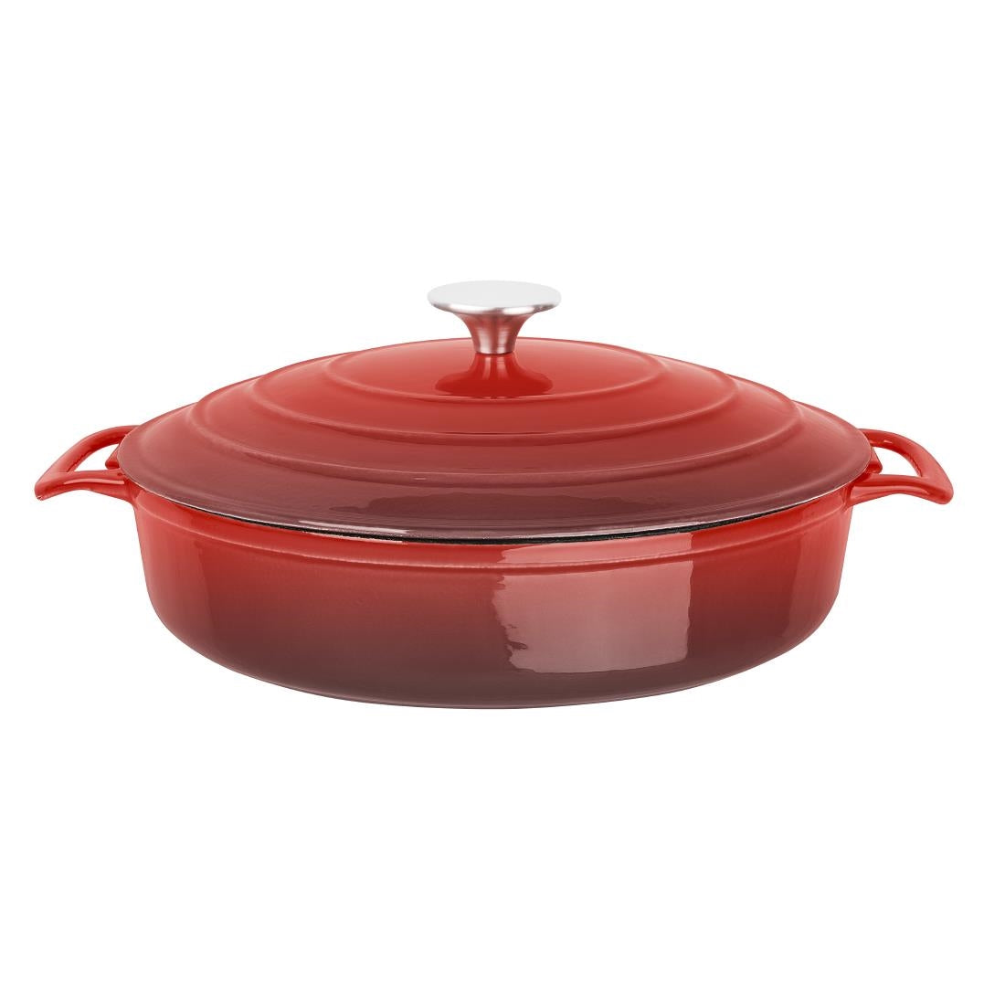 Vogue Red Round Sauté Pan 28cm - FS479 Vogue