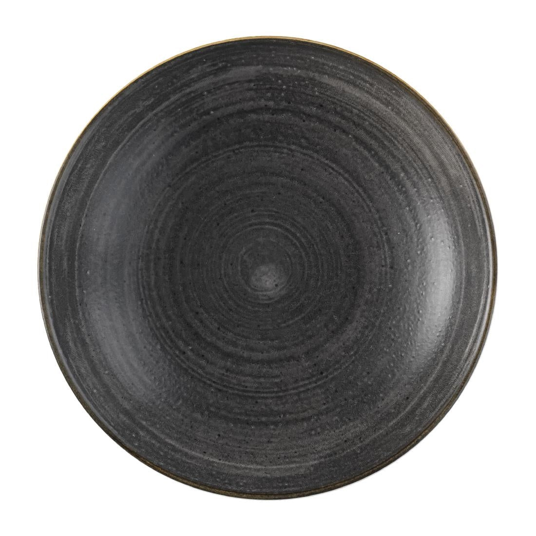 Churchill Stonecast Raw Evolve Coupe Bowls Black 248mm (Pack of 12) - FS840 Churchill