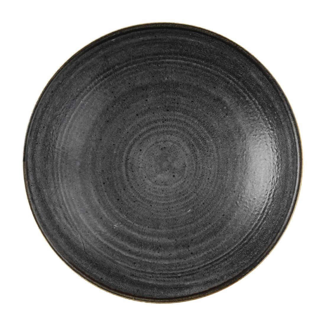 Churchill Stonecast Raw Coupe Bowls Black 184mm (Pack of 12) - FS841 Churchill