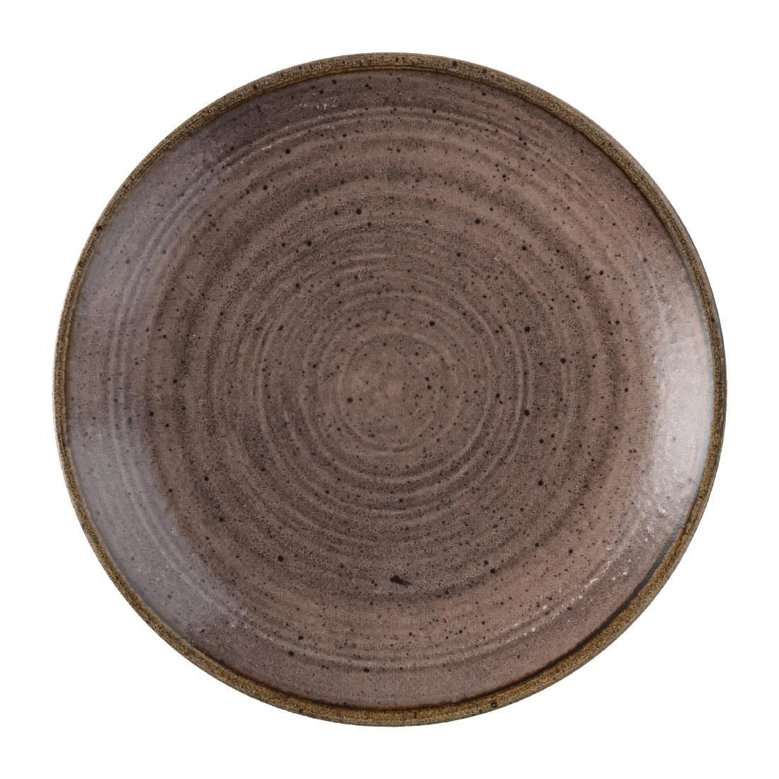 Churchill Stonecast Raw Evolve Coupe Plates Brown 165mm (Pack of 12) - FS849 Churchill