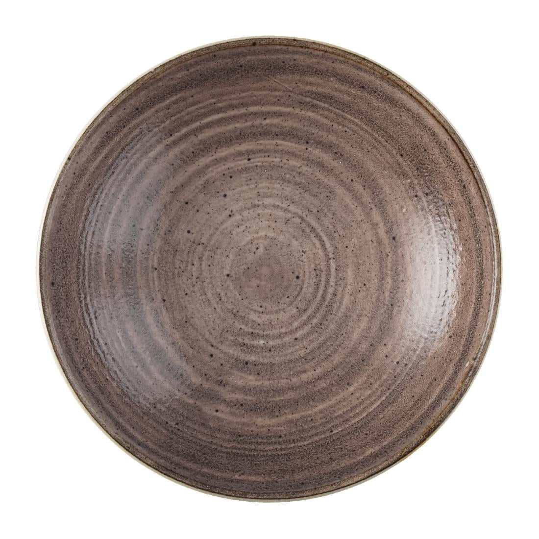 Churchill Stonecast Raw Coupe Bowls Brown 184mm (Pack of 12) - FS851 Churchill