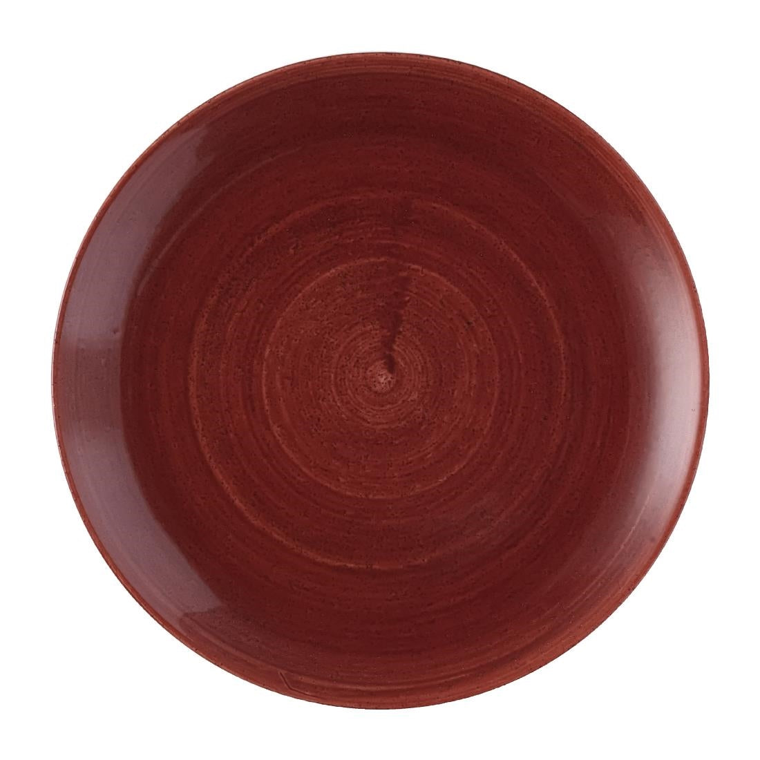 Churchill Stonecast Patina Red Rust Evolve Coupe Plates 286mm (Pack of 12) - FS880 Churchill