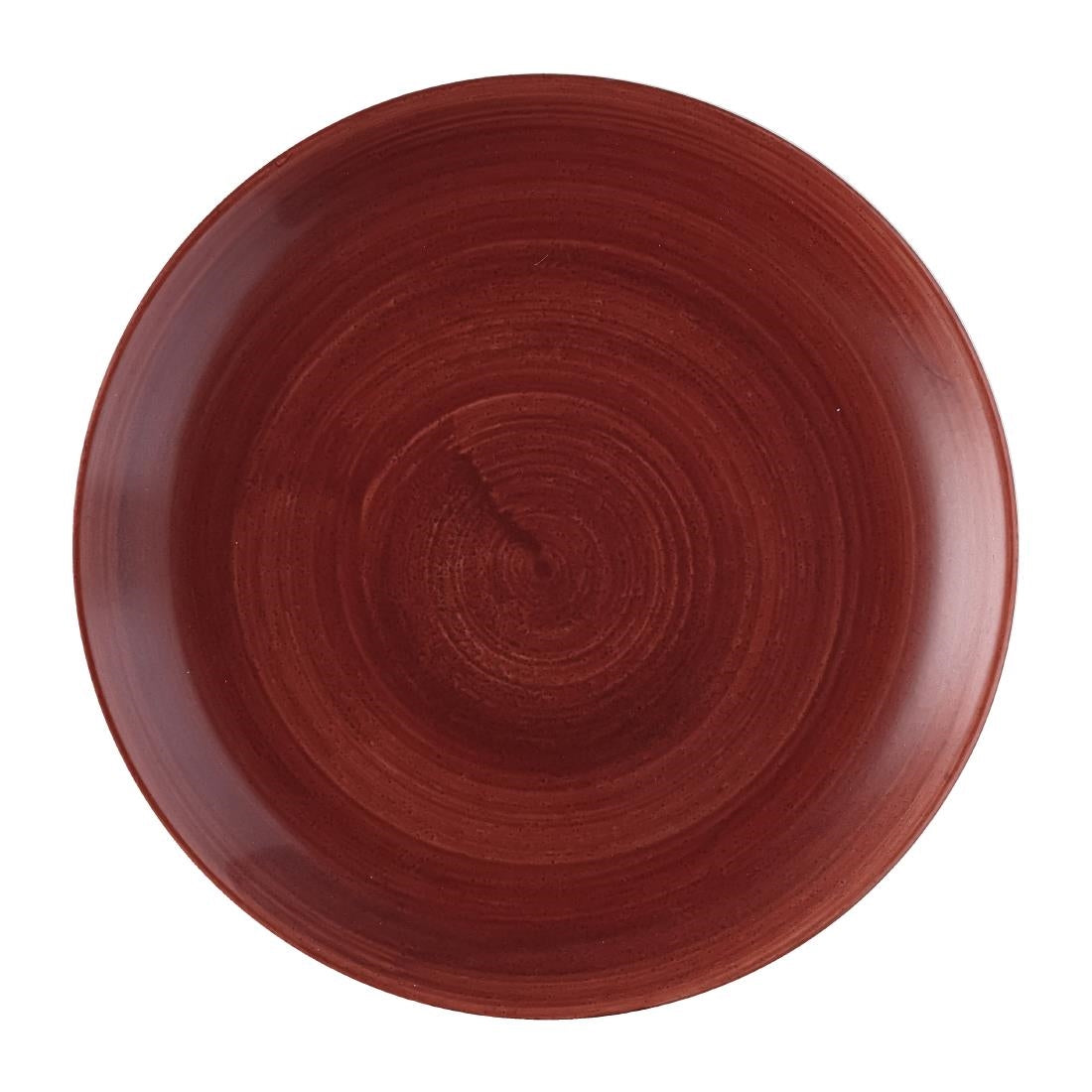 Churchill Stonecast Patina Red Rust Evolve Coupe Plates 165mm (Pack of 12) - FS883 Churchill