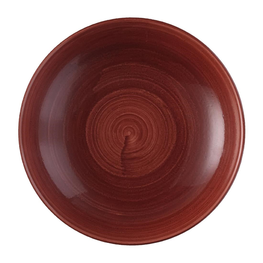 Churchill Stonecast Patina Red Rust Evolve Coupe Bowls 248mm (Pack of 12) - FS884 Churchill