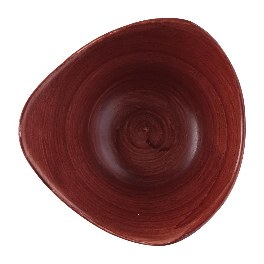 Churchill Stonecast Patina Triangular Bowl Red Rust 152mm (Pack of 12) - FS887 Churchill