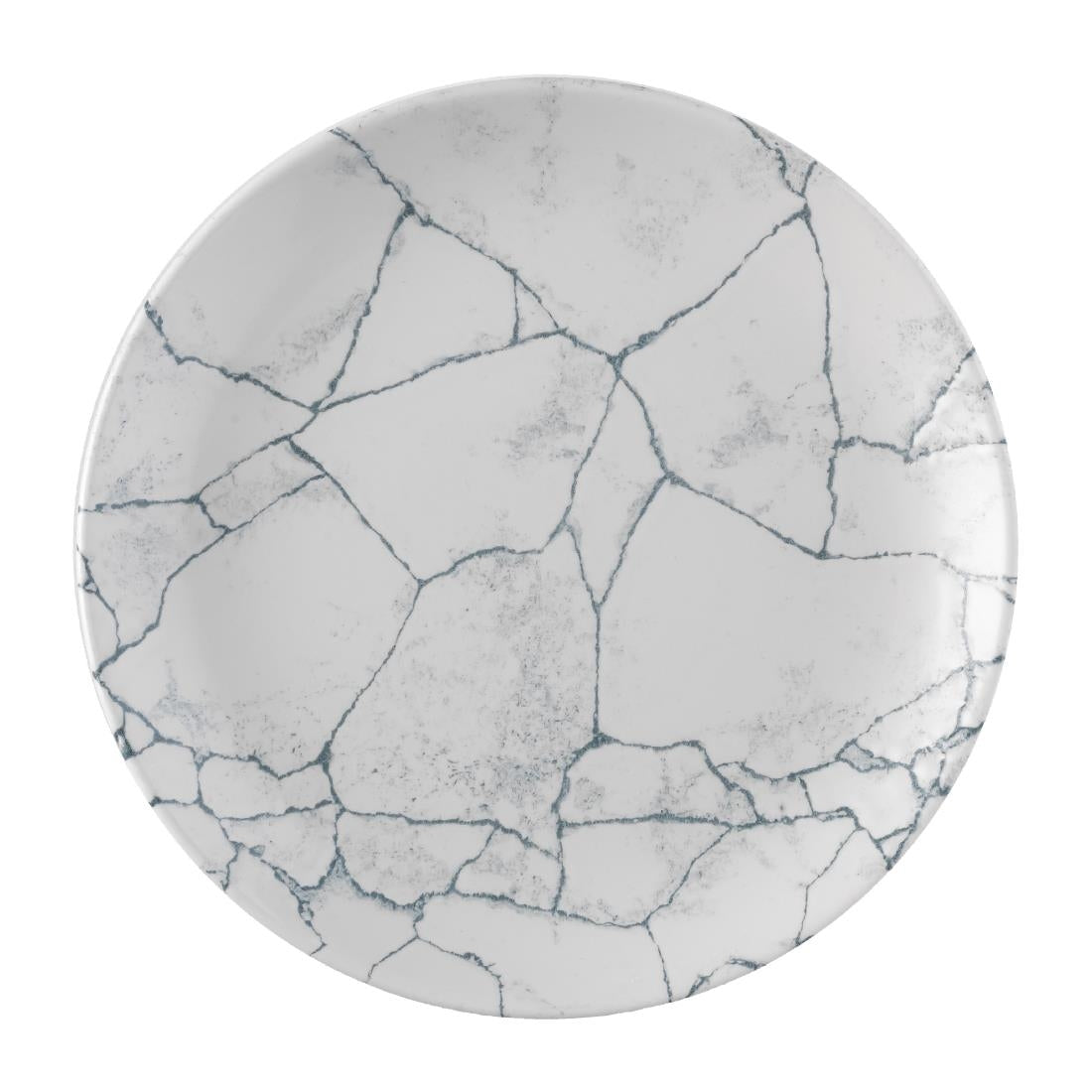Churchill Studio Prints Kintsugi Pearl Evolve Coupe Plate Grey 260mm (Pack of 12) - FS938 Churchill