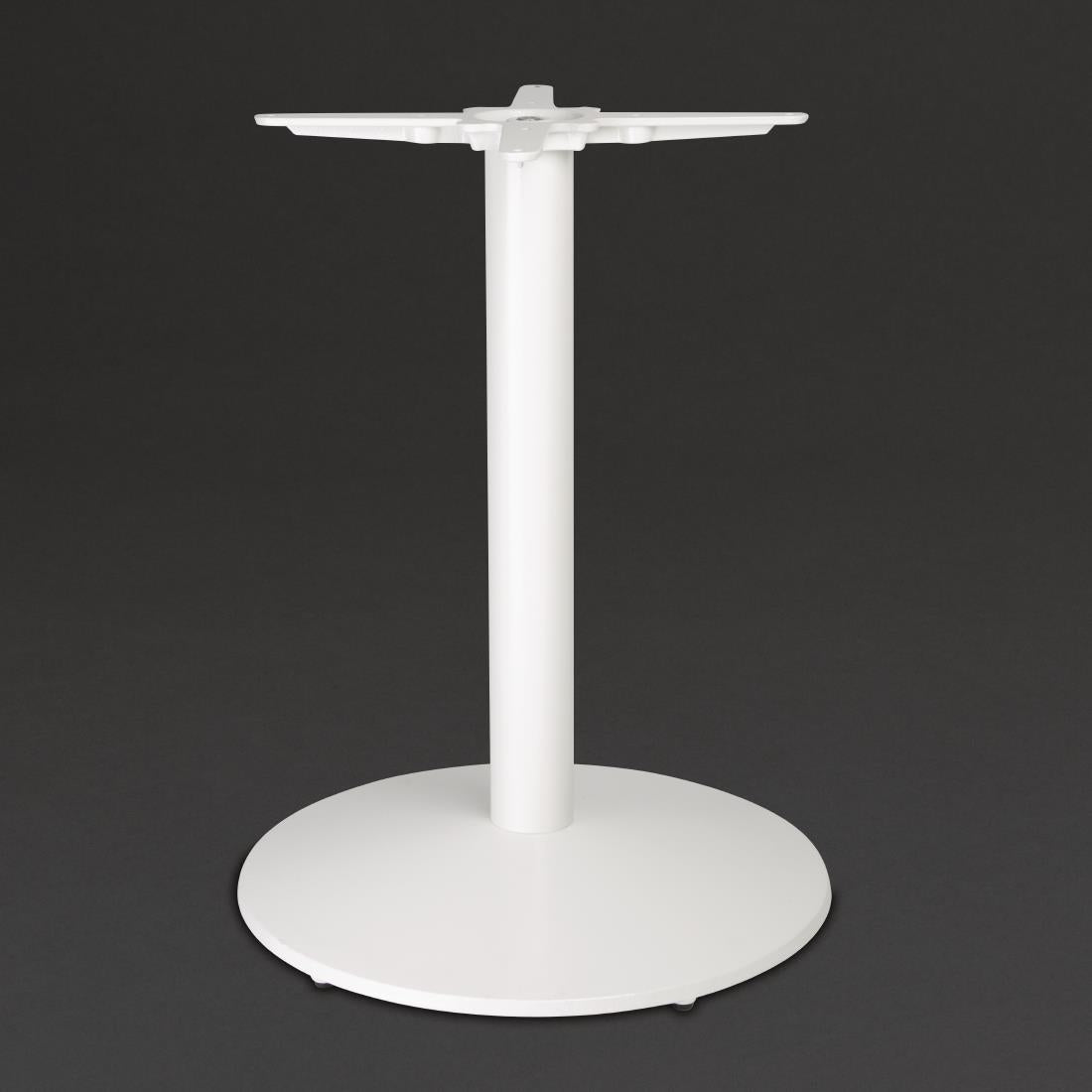 Bolero Cast Iron Round Table Base White - FT029 Bolero