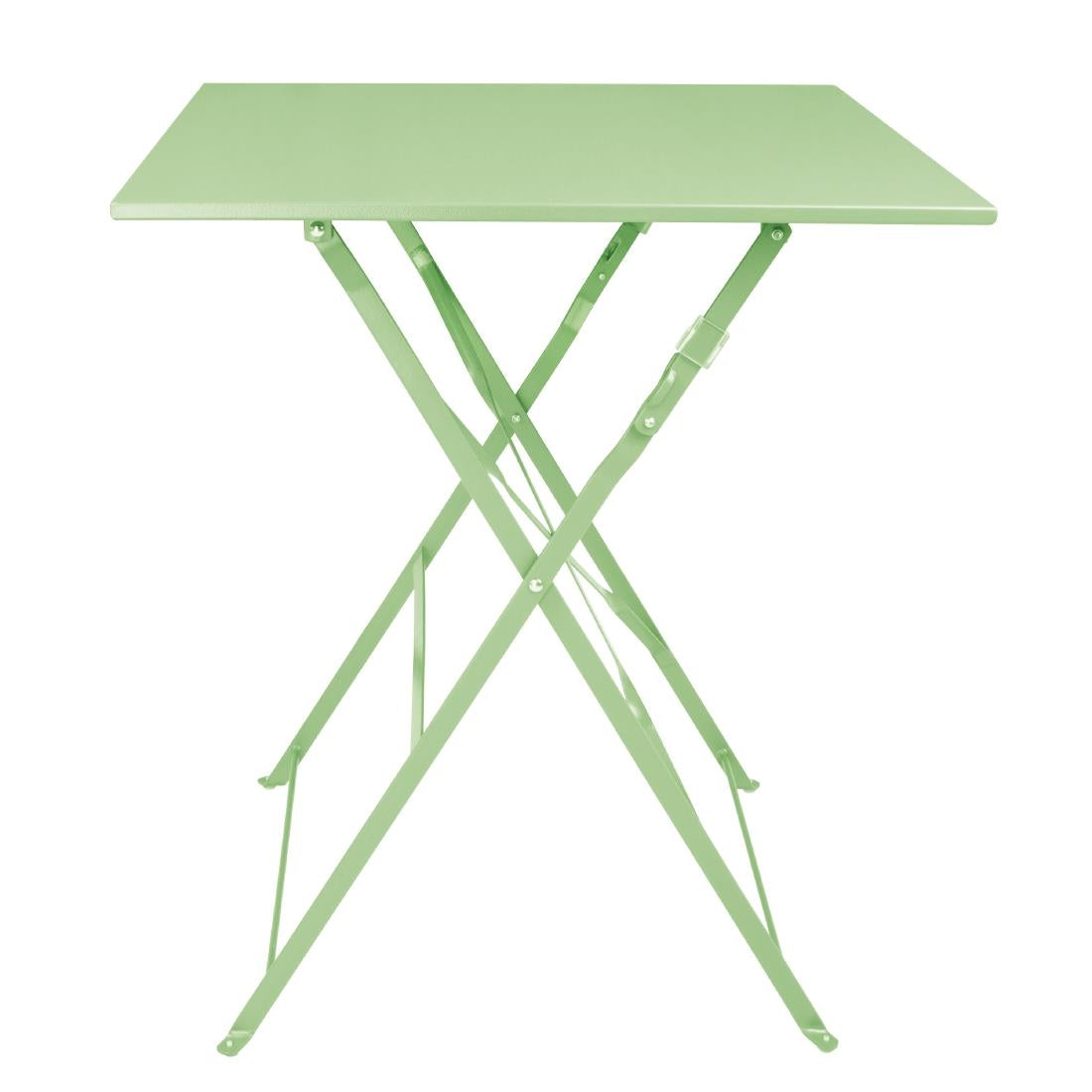 Bolero Perth Light Green Pavement Style Table Square 600mm - FT271 Bolero