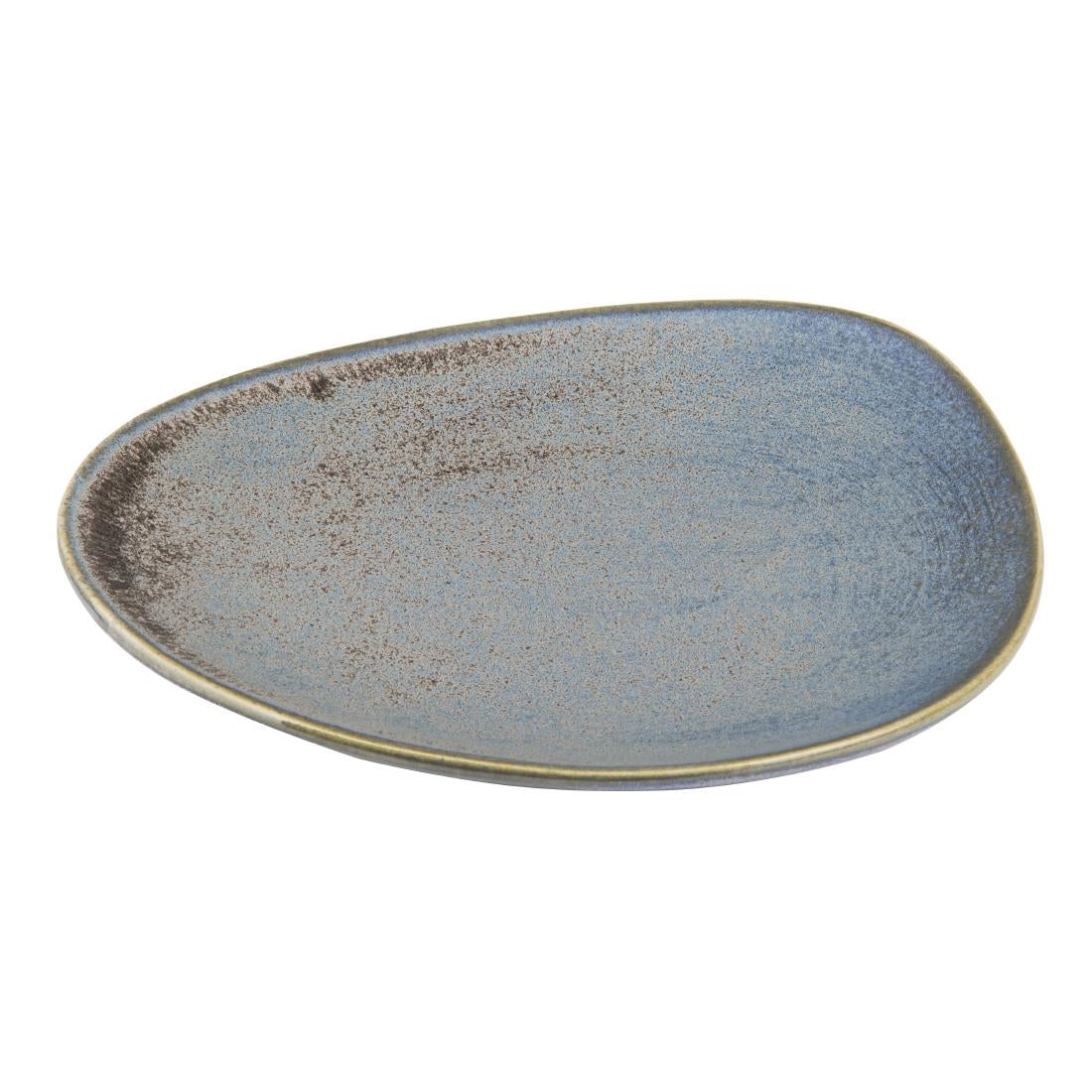 Olympia Ember Blue Triangle Plates 308mm (Pack of 4) - FU176 Olympia