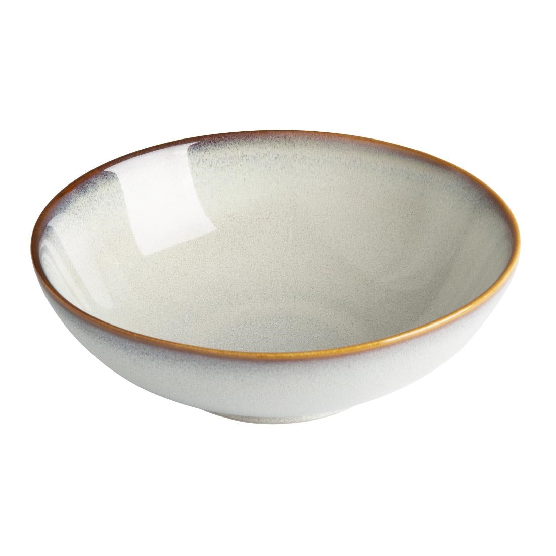 Olympia Drift Grey Plain Coupe Bowls 205mm (Pack of 4) - FU191 Olympia