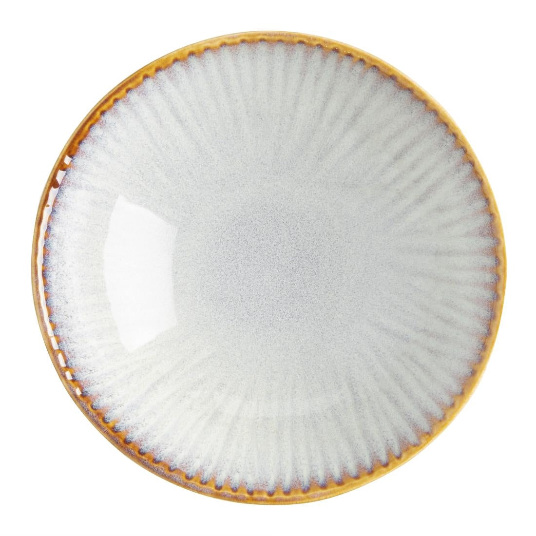 Olympia Drift Grey Embossed Coupe Bowls 155mm (Pack of 6) - FU199 Olympia