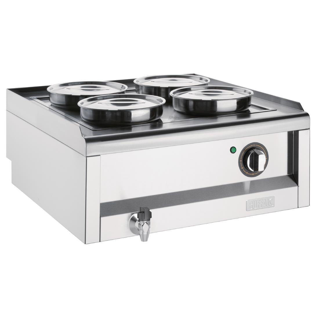 Buffalo 600 Series 4 Pot Bain Marie - FU291 Buffalo