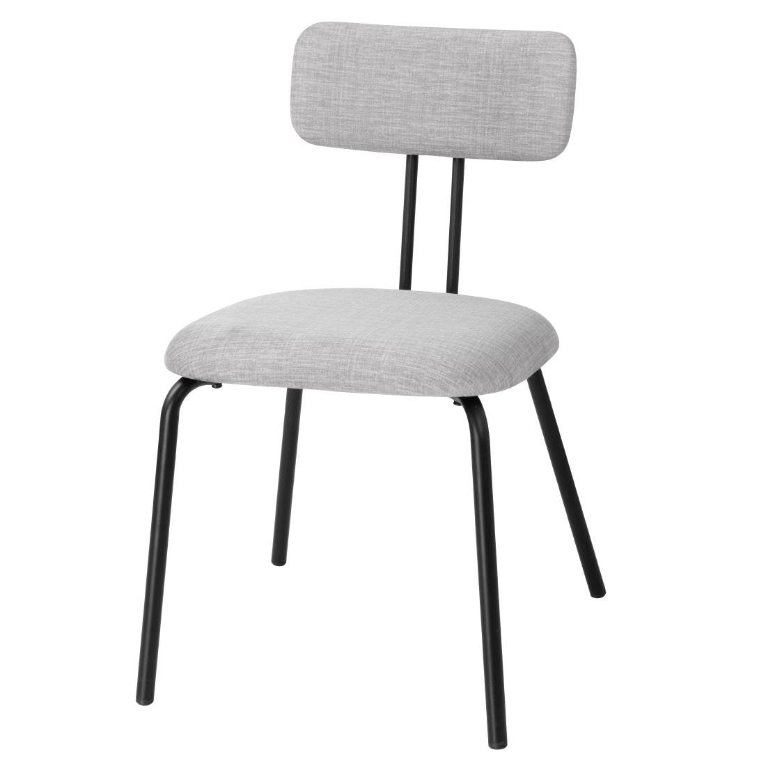 Bolero Fairfield Chairs Black and Grey Mix (Pack of 2) - FU500 Bolero