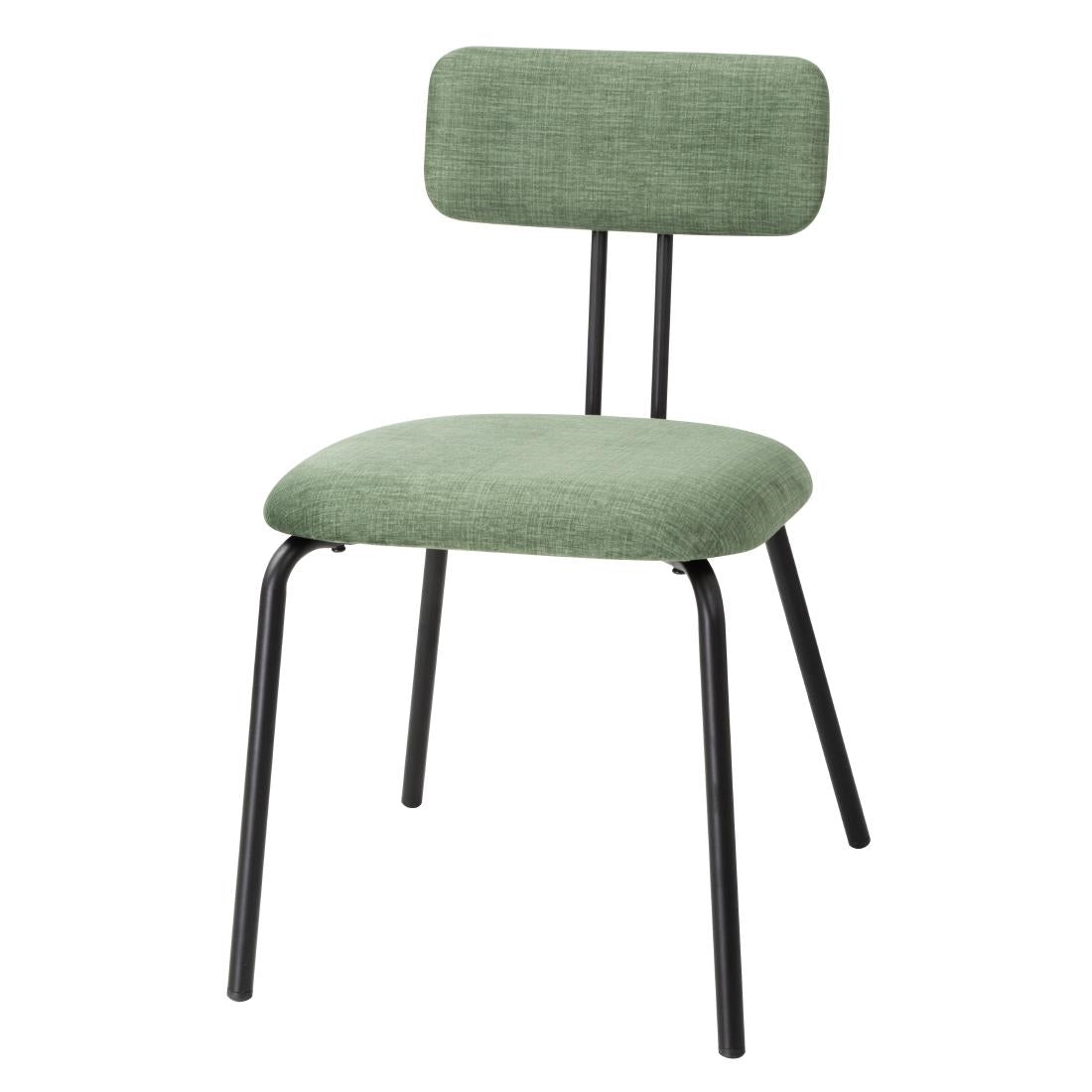 Bolero Fairfield Chairs Black and Green Mix (Pack of 2) - FU501 Bolero