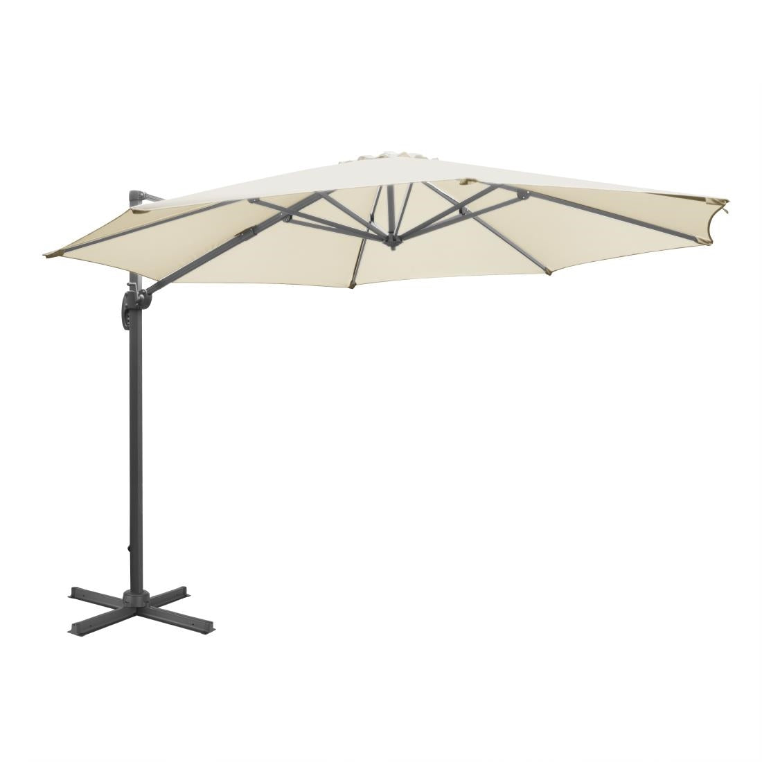 Bolero Venice Heavy Duty Parasol Cream 3.5m - FU507 Bolero