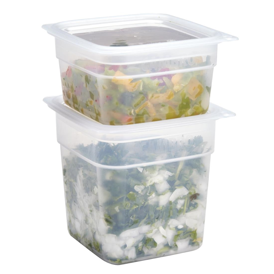 Cambro FreshPro Food Containers with Lid (Pack of 2 x 0.95ltr and 2 x 0.47Ltr) - FU680 Cambro