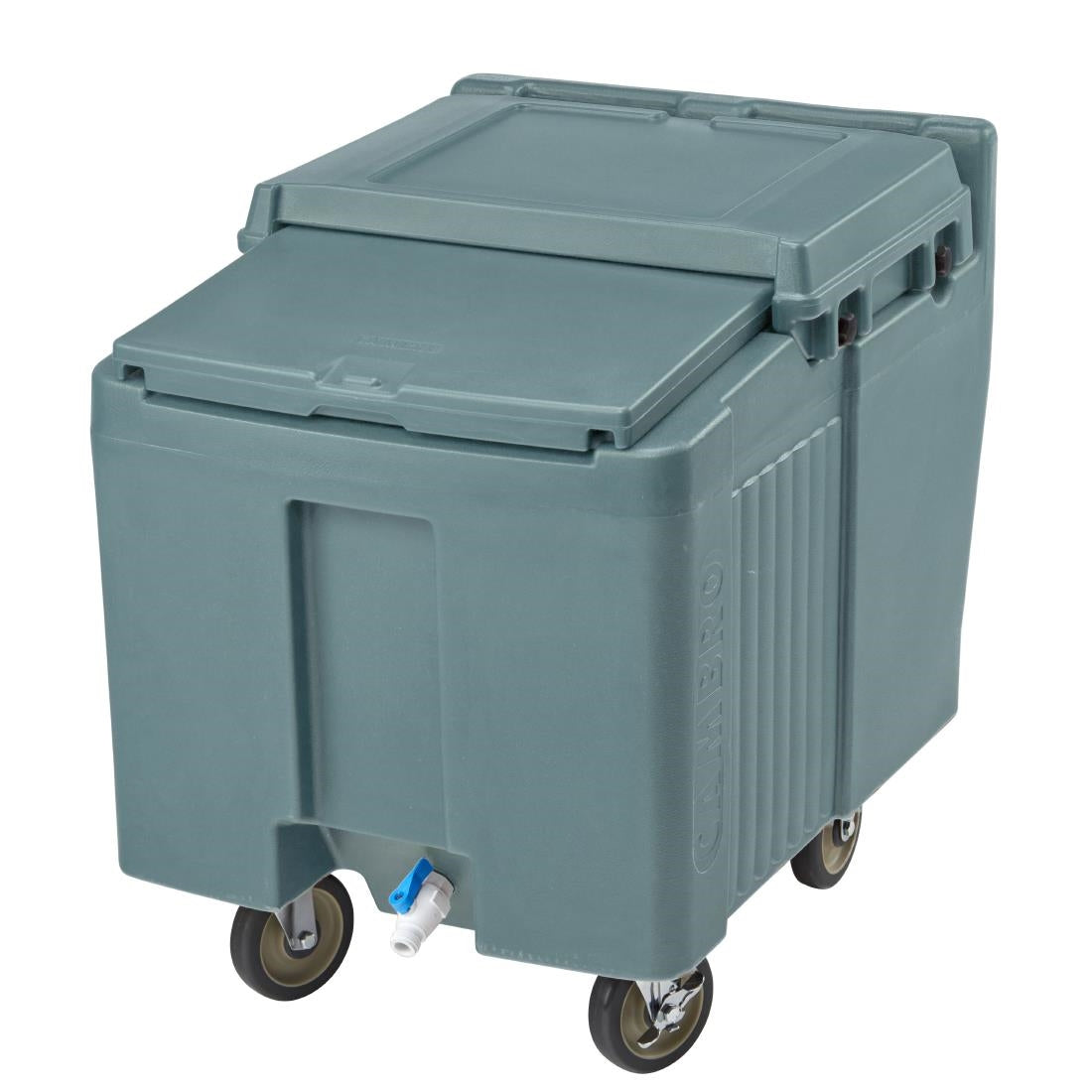 Cambro ICS125L Ice Caddy With Sliding Lid Slate Blue - FU690 Cambro
