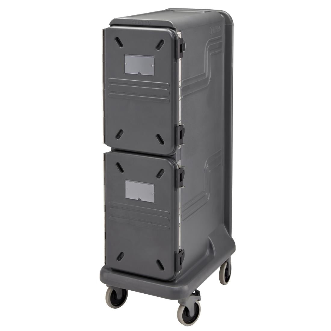Cambro Ultra Pro Cart Tall Two Door Hot and Cold Food Cart Charcoal Grey - FU693 Cambro